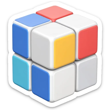 A web page for rubics cube events management platform sticker