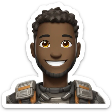 Apex legends character smiling sticker