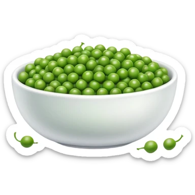 Bowl of peas
 sticker