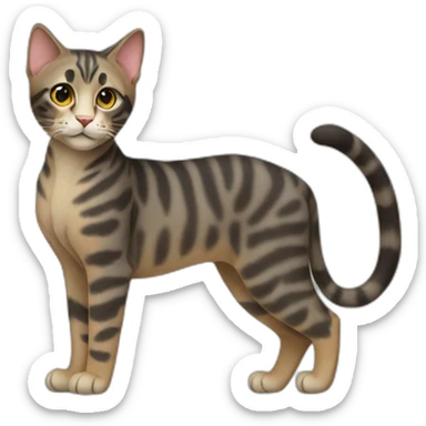 Serengeti Cat Full Body sticker