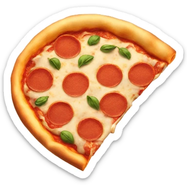 A delicious pizza emoji sticker
