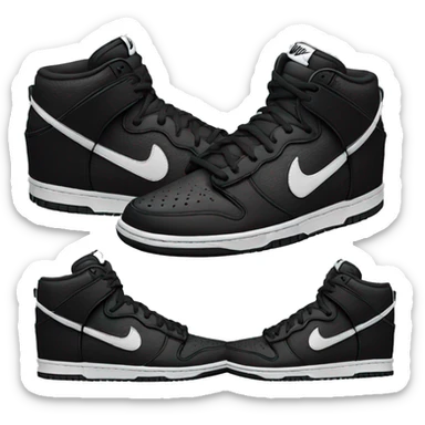 black nikes dunks sticker