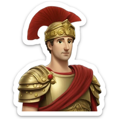 First Roman emperor Octavian August sticker