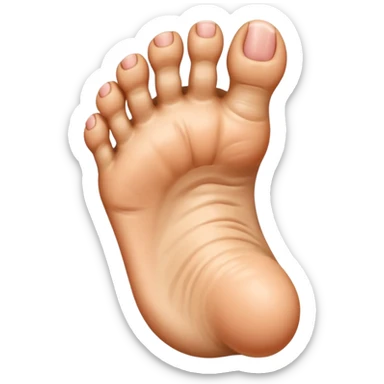 Toe flipping the middle toe sticker