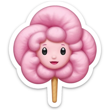 Cotton candy sticker