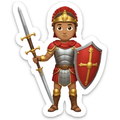 roman soldier fullbody view sticker
