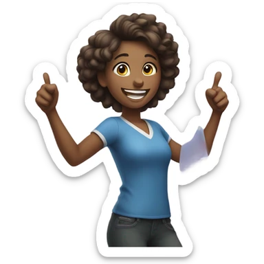  Girl Nailed it on the head sticker