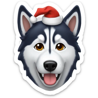 Husky Christmas  sticker