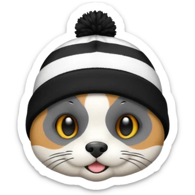 Winter Beanie Pet sticker