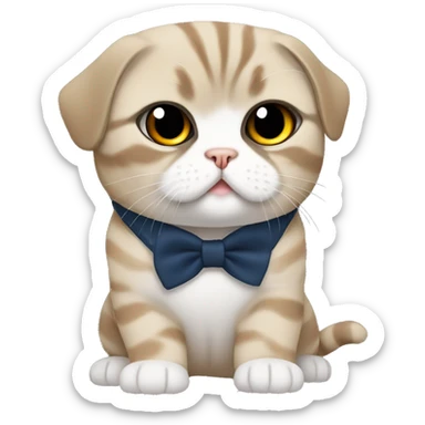 Scottish Fold DJ sticker