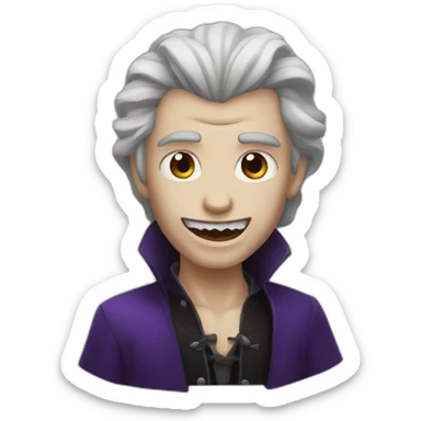 Un vampire nu sticker