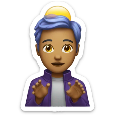 person with psychic powers sticker