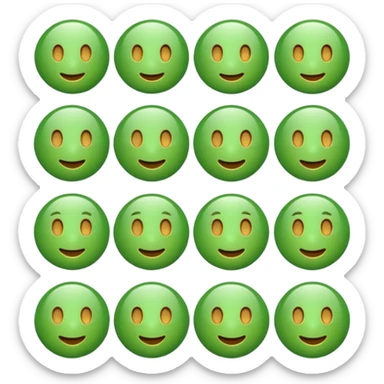 ❌ change the emoji color from red to green color sticker