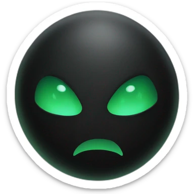 Black mana color mtg game sticker