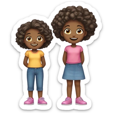 Big sister and little sister sticker