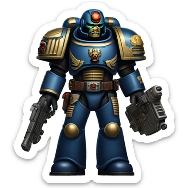 Space marine from warhammer sticker