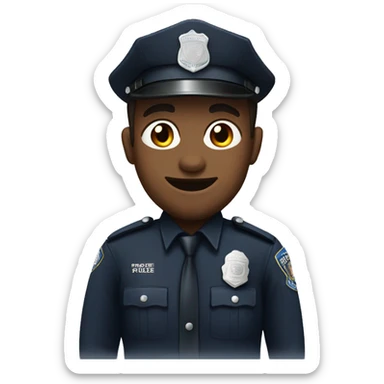 Megamindese police officers sticker