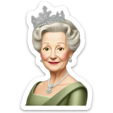 Queen Margrethe II of Denmark sticker