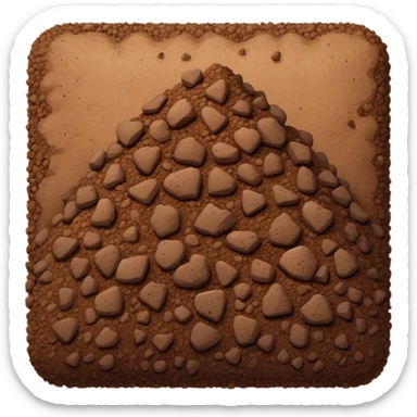 Big mound of dirt sticker