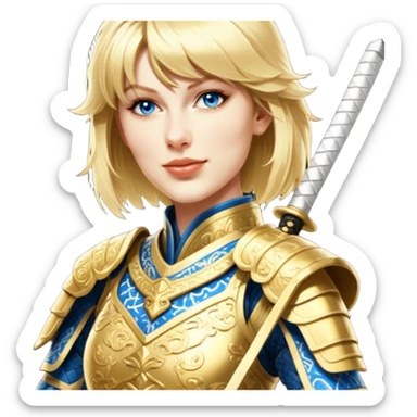 Golden Samurai sticker