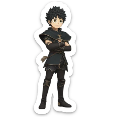 Black clover Asta sticker