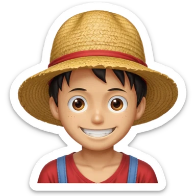 Straw hat luffy sticker