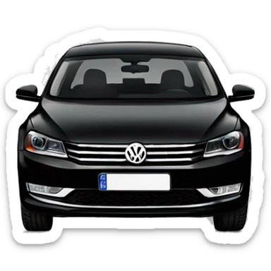 black 2013 volkswagen passat sticker