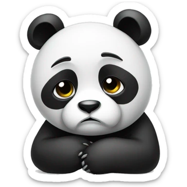 sad panda sticker