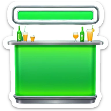the green bar "friend" sticker
