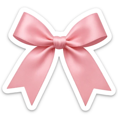 pink Valentine bow. remove background sticker