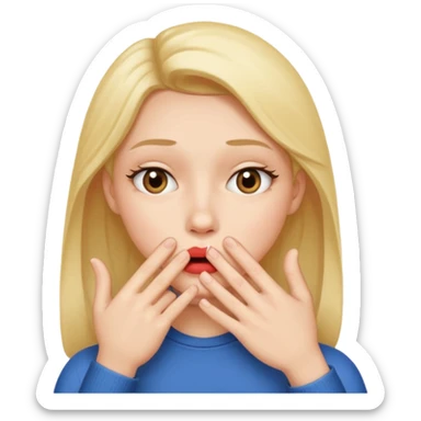 add-a-finger-in-front-of-the-pursed-lips-to-clearly-show-the-shushing-gesture sticker