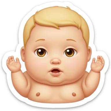 fat baby sticker