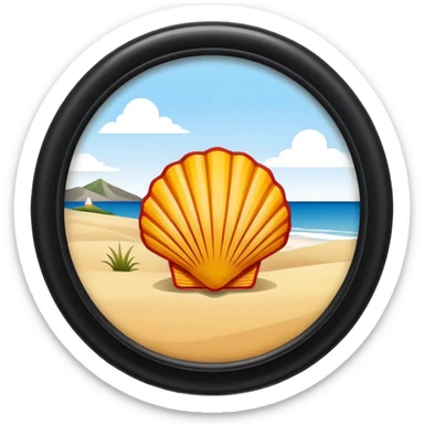 Shell camino santiago sticker