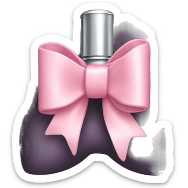 Light pink bow perfume  sticker