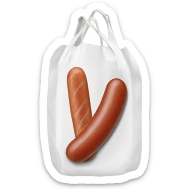salchichas en una bolsa sticker