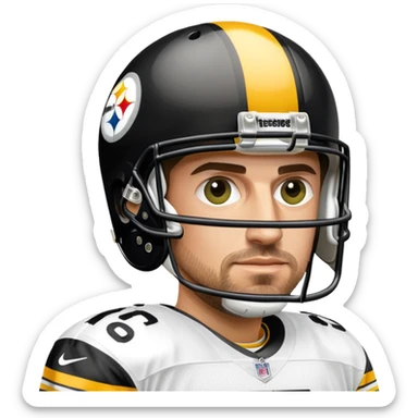 Aaron Rogers Steelers sticker