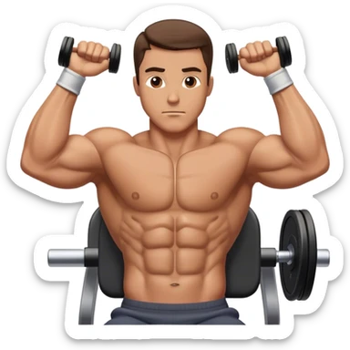 guy how to do chest flyes exercise sticker