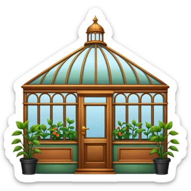 victorian greenhouse sticker