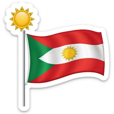 Kurdistan flag sticker