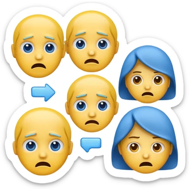 A mix of 🥶 and 😨 emoji sticker