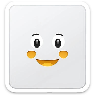 white card flat sticker