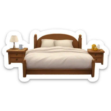 Cozy bed sticker