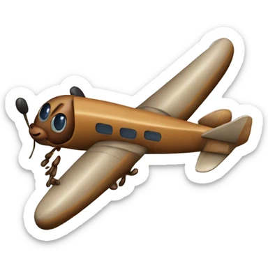 ants on a plane  sticker
