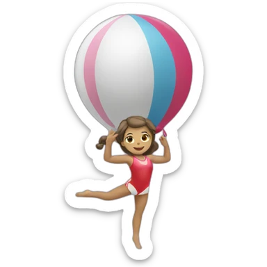 Gymnastique rythmique ballon sticker