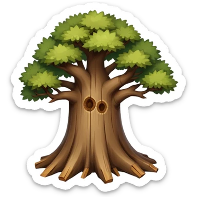 create a dnd style tree log.png using 48x48 pixels size sticker