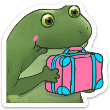 Pink luggage sticker