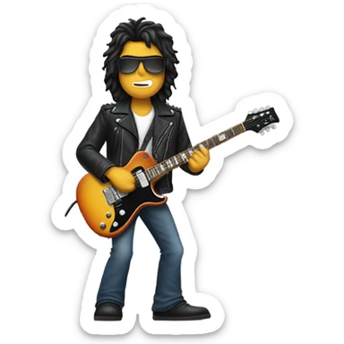 AC/DC rock star sticker