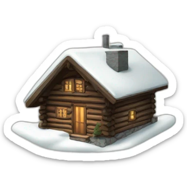 A cabin for the Midi Needle in Chamonix sticker