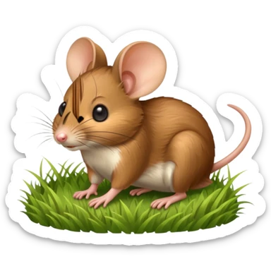 field mouse running sticker