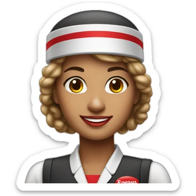 Hostess emirates sticker